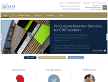 Tablet Screenshot of ciat-insurance.co.uk